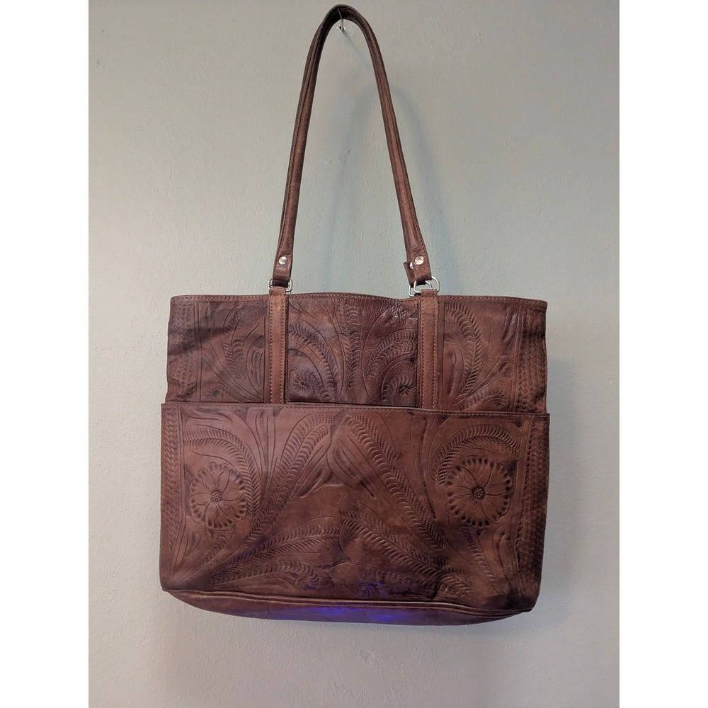 Southwestern‎ Leather Shoulder Handbag  Boho Floral Designs